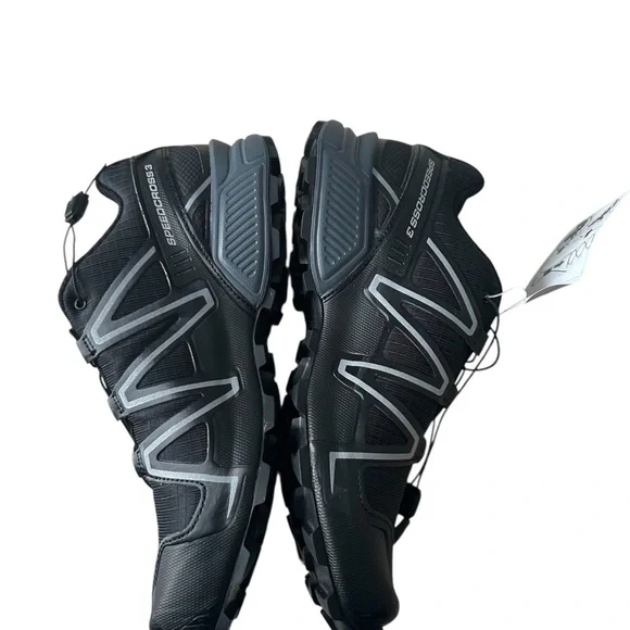 Salomon Speedcross 3 Black Silver Unisex Athletic Shoes M10/W11 NIB - Picture 3 of 6